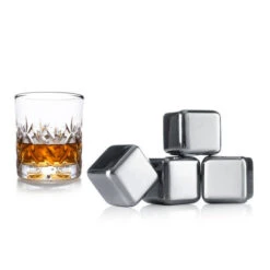 VacuVin Whisky Stenen - 4 Stuks