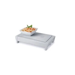 Brabantia Rechaud / Schotelverwarmer Met 2 Kaarsjes - White / Grey -Keukendrank Winkel 1653074 16c7185a