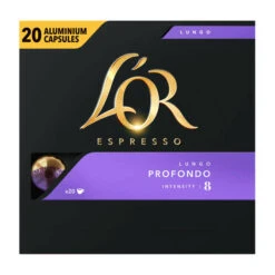 L'OR Espresso Lungo Profondo Koffiecups Grootverpakking 20 Stuks