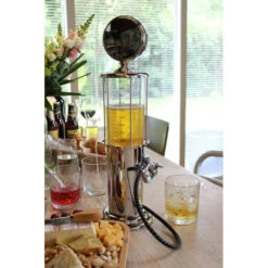 United Entertainment Bar Butler Drankdispenser - Vintage Benzinepomp - 1 Liter - Zilver -Keukendrank Winkel 2248065 4c48c7a7