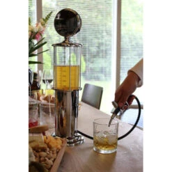 United Entertainment Bar Butler Drankdispenser - Vintage Benzinepomp - 1 Liter - Zilver -Keukendrank Winkel 2248065 7ca9255d