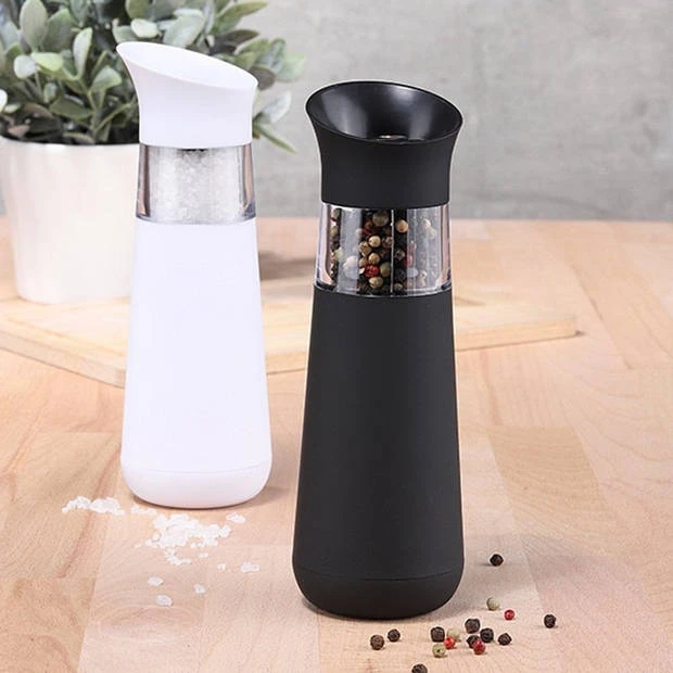 Elektrische Peper- & Zoutmolen - Zwart & Wit 5 Elektrische Peper- & Zoutmolen - Zwart & Wit - Afbeelding 3