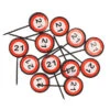 Merkloos 21 Jaar Feest Versiering Cocktailprikkers 12 Stuks - Cocktailprikkers -Keukendrank Winkel 2456770 fd6651ea