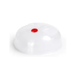 1x Magnetrondeksel/afdekschalen Voor Eten 24 Cm Wit - Magnetrondeksel