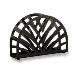 Blokker Servethouder - Zwart Metaal