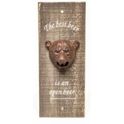 Gifts Amsterdam Flesopener 'Beer' 10x30 Cm Bruin