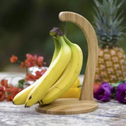 Bananenhouder - Bamboe - Bananenhanger Met Ophanghaak - Druivenhouder -Keukendrank Winkel 3109273 532460a3