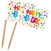 Folat Prikker Happy Birthday 14 Cm Papier/hout 50 Stuks -Keukendrank Winkel 3365012 2f585f5b