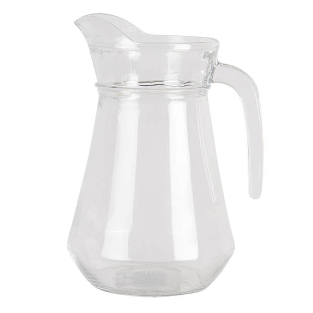 Clayre & Eef Decoratieve Schenkkan 1250 Ml Glas Waterkan Kan Transparant Waterkan Kan 3 Clayre & Eef Decoratieve Schenkkan 1250 Ml Glas Waterkan Kan Transparant Waterkan Kan
