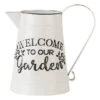 Clayre & Eef Decoratie Kan 26x17x25 Cm Wit Metaal Rond Welcome To Our Garden Wit 2 Clayre & Eef Decoratie Kan 26x17x25 Cm Wit Metaal Rond Welcome To Our Garden Wit -Keukendrank Winkel 3371344 91ac20ee