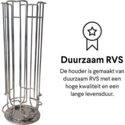 Zindoo Capsulehouder - 24 Cups - Zilver 14 Zindoo Capsulehouder - 24 Cups - Zilver -Keukendrank Winkel 3427624 7a3fd76c