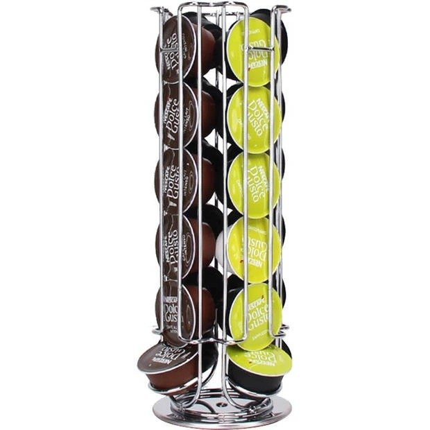 Zindoo Capsulehouder - 24 Cups - Zilver 3 Zindoo Capsulehouder - 24 Cups - Zilver