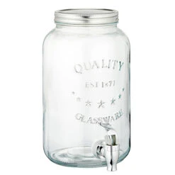 Glazen Drankdispenser/limonadetap 3,5 Liter - Drankdispensers
