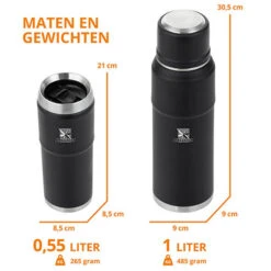 MacGyver Thermosflessen 2-delige Set 1.5 Ltr– RVS Thermoskan 1 Ltr – Reisbeker 0,55 Ltr 17 MacGyver Thermosflessen 2-delige Set 1.5 Ltr– RVS Thermoskan 1 Ltr – Reisbeker 0,55 Ltr -Keukendrank Winkel 3515415 883a3ad9