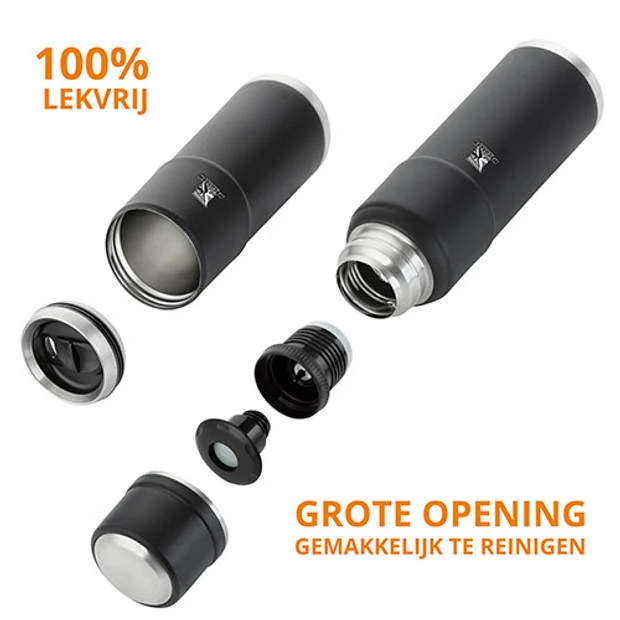 MacGyver Thermosflessen 2-delige Set 1.5 Ltr– RVS Thermoskan 1 Ltr – Reisbeker 0,55 Ltr 8 MacGyver Thermosflessen 2-delige Set 1.5 Ltr– RVS Thermoskan 1 Ltr – Reisbeker 0,55 Ltr - Afbeelding 6