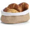 1x Jute Brood Serveer Mandjes 22 X 15 Cm - Broodmand