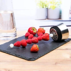 Decopatent® Waterkaraf Met Vruchten Spies - 1 Liter - Met RVS Filter - -Keukendrank Winkel 3525761 b1551342