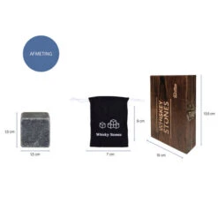 Aretica Whiskeystenen Set Van 9 Cadeauset In Houten Box -Keukendrank Winkel 3617470 9c2681c9