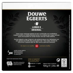 Douwe Egberts Lungo Original Koffiecups Voordeelpak 20 Stuks -Keukendrank Winkel 3657189 642b9e16