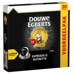 Douwe Egberts Espresso Ristretto Koffiecups Voordeelpak 20 Stuks -Keukendrank Winkel 3657190 24359e47