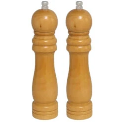 Houten Zout- En Pepermolen Set 20 Cm - Peper En Zoutstel