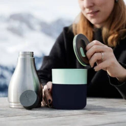 Trebonn - 3-in-1 Thermosfles Met Voedselcontainer, Aqua – Trebonn Food + Hydrate 3 -Keukendrank Winkel 3691040 8601f77d