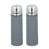 2x Stuks RVS Thermosfles/isoleerfles Mistgrijs 750 Ml - Thermosflessen -Keukendrank Winkel 3696927 cb85527f