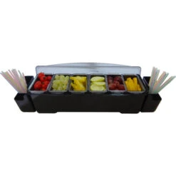 Bar Professional Ingrediëntenbak Tools 58 X 17 Cm - 10-vaks Kunststof