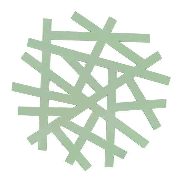 Krumble Pannenonderzetter Rond - 20 Cm - Silicoon - Groen 3 Krumble Pannenonderzetter Rond - 20 Cm - Silicoon - Groen