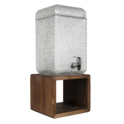 Clayre & Eef Transparente Sapkan Met Kraan 22*20*50 Cm 6GL3258 -Keukendrank Winkel 3721941 6a674f93