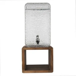 Clayre & Eef Transparente Sapkan Met Kraan 22*20*50 Cm 6GL3258