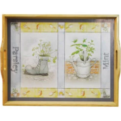 Houten Schootdienblad Met Afbeelding - Blauw - Groen -Keukendrank Winkel 3726420 38e96a8c