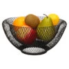 Metalen Fruitmand/fruitschaal Zwart Rond 26 X 13 Cm - Fruitschalen -Keukendrank Winkel 3739316 9ea2db8a
