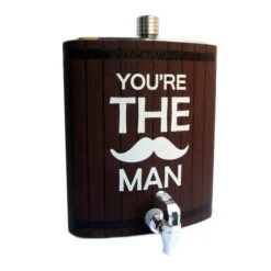 Decopatent® XXL Platvink Drankdispenser Met Kraantje - Drankflacon