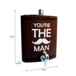 Decopatent® XXL Platvink Drankdispenser Met Kraantje - Drankflacon -Keukendrank Winkel 3742700 38458139