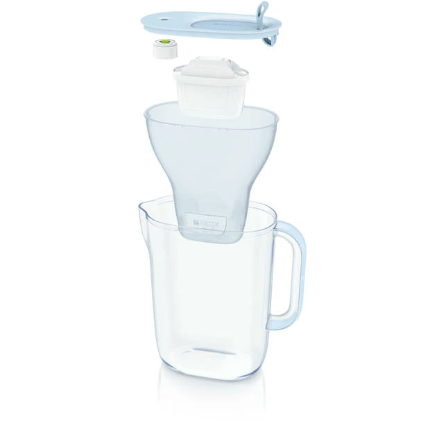BRITA - Waterfilterkan Style Eco Cool - Blauw - 2,4l + 3 MAXTRA+ Waterfilterpatronen 9 BRITA - Waterfilterkan Style Eco Cool - Blauw - 2,4l + 3 MAXTRA+ Waterfilterpatronen - Afbeelding 7