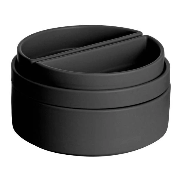 Gusta Serveerset Ø14,7x8cm Zwart 4 Delig 3 Gusta Serveerset Ø14,7x8cm Zwart 4 Delig