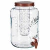 Glazen Drankdispenser/limonadetap Met Koper Kleur Dop/tap 8 Liter - Drankdispensers -Keukendrank Winkel 3785477 cd1b168d