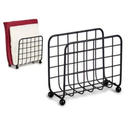 Metalen Servethouder Zwart 15 X 13 X 7 Cm - Servethouders