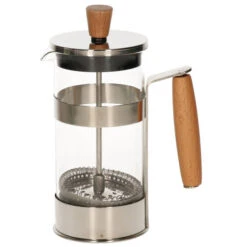 Cafetiere French Press Koffiezetter Bamboe 350 Ml - Cafetiere