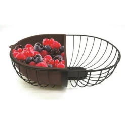 Fruitschaal/fruitmand Metaal Met Inzetbakje Zwart 30 X 20 Cm - Fruitschalen -Keukendrank Winkel 3788689 8fc38bd9