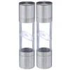 Set Van 2x Stuks Pepermolens/zoutmolens RVS Transparant 22 Cm - Peper En Zoutstel -Keukendrank Winkel 3792707 36883fbe