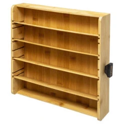 Koffie Cup/capsule Houder/dispenser Lade Bamboe Hout/metaal Zwart - Koffiecuphouders -Keukendrank Winkel 3799350 209be4e9