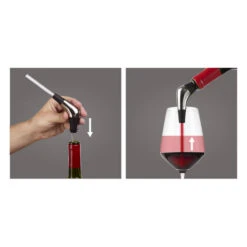 Vacu Vin Wijnschenker Slow Wine Pourer - Zilver -Keukendrank Winkel 3800909 8c72ed04