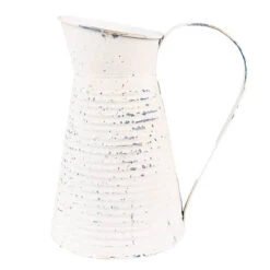 Clayre & Eef Decoratie Kan 20x15x24 Cm Beige Ijzer Woonaccessoires Beige Woonaccessoires