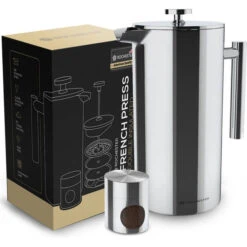Rochester French Press - Cafetiere Met Bonenpotje - Koffiemaker - 1 Liter - Vaatwasserbestendig – Dubbelwandig - RVS 21 Rochester French Press - Cafetiere Met Bonenpotje - Koffiemaker - 1 Liter - Vaatwasserbestendig – Dubbelwandig - RVS -Keukendrank Winkel 3813902 9599de44