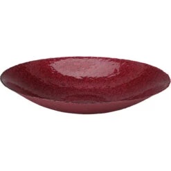 Merkloos Decoratie Schaal/fruitschaal Van Glas Rood Rond D40 X H7 Cm - Fruitschalen -Keukendrank Winkel 3815504 710be61e