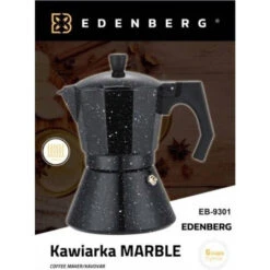 Edënbërg Stonetec Line - Percolator - Koffiemaker 6 Kops - Espresso Maker 300 ML - Marmer Coating -Keukendrank Winkel 3823474 8d0fae40
