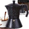 Edënbërg Stonetec Line - Percolator - Koffiemaker 6 Kops - Espresso Maker 300 ML - Marmer Coating -Keukendrank Winkel 3823474 8f91d2c6