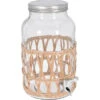 Excellent Houseware Glazen Limonadetap/drankdispenser - 5,5 Liter - Rotan - Drankdispensers -Keukendrank Winkel 3824527 a364f6d9